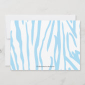 Jungle Animals Safari Baby Dusche Einladung (Rückseite)