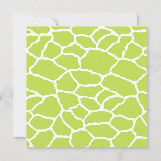 Jungle Animals Safari Baby Dusche Einladung (Rückseite)