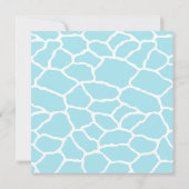 Jungle Animals Safari Baby Dusche Einladung (Rückseite)