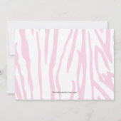 Jungle Animals Safari Baby Dusche Einladung (Rückseite)