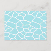 Jungle Animals Safari Baby Duschkarte Begleitkarte (Rückseite)