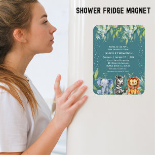 Jungle Animals Safari Baby Duwer Gender Neutral Magnet