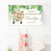 Jungle Animals Safari Erlebnis Auto Party Hintergr Banner (Insitu)