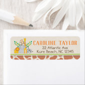 Jungle Animals Safari Friends Baby Dusche Label (Insitu)