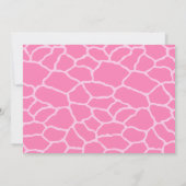 Jungle Animals Safari Girl Baby Dusche Einladung (Rückseite)