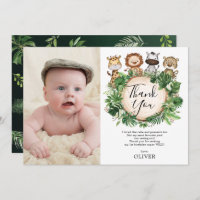 Jungle Animals Safari Grüne Geburtstag Foto