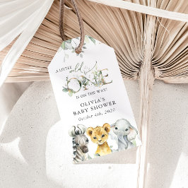 Jungle Animals, Safari, Wild One, Babydusche Geschenkanhänger