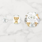 Jungle Animals, Safari, Wild One, Babydusche Konfetti (Vorderseiten)