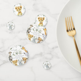 Jungle Animals, Safari, Wild One, Babydusche Konfetti