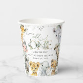 Jungle Animals, Safari, Wild One, Babydusche Pappbecher (Vorderseite)