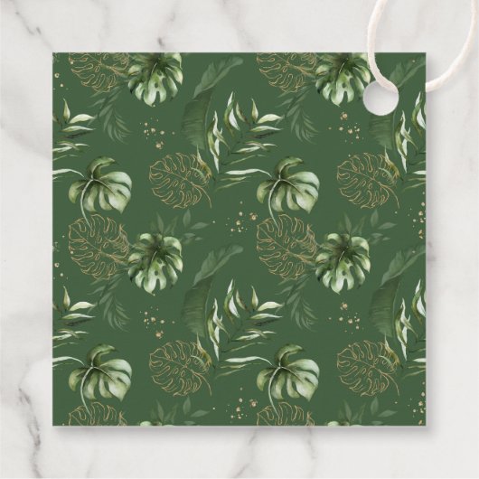 Jungle Animals, Safari, Wild One, erster Geburtsta Geschenkanhänger (Rückseite)