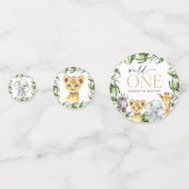 Jungle Animals, Safari, Wild One, erster Geburtsta Konfetti (Rückseiten)