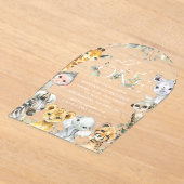 Jungle Animals, Safari, Wild One, First Birthday Acryleinladungen (Ablage )