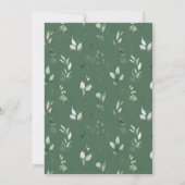 Jungle Animals, Safari, Wild One, First Birthday Einladung (Rückseite)