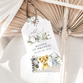 Jungle Animals, Safari, Wild One, First Birthday Geschenkanhänger