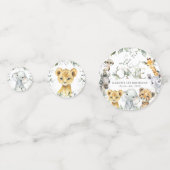 Jungle Animals, Safari, Wild One, First Birthday Konfetti (Vorderseiten)