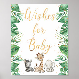 Jungle Animals Safari will Baby Poster