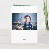 Jungle Animals Safari Zoo Happy Birthday Boy Foto Karte (Rückseite)