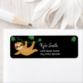 Jungle Animals Sloth Custom Address Labels (Insitu)