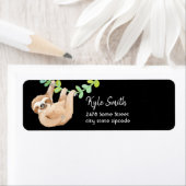 Jungle Animals Sloth Custom Address Labels (Insitu)