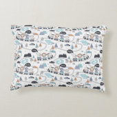 Jungle Animals Train Baby Kleinkind Boy Dekokissen (Rückseite)
