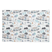 Jungle Animals Train Baby Kleinkind Boy Kissenbezug (Rückseite)