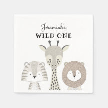 Jungle Animals Wild One Birthday Boy Baby Shower