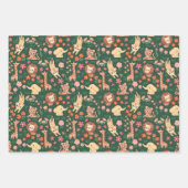 Jungle Animals Wrapping Paper Flat Sheet Set 3 Geschenkpapier Set (Vorderseite 2)