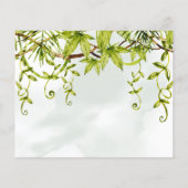 Jungle Animals Wünsche für Baby-Duschkarte Flyer (Hinten)