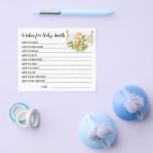 Jungle Animals Wünsche für Baby-Duschkarte Flyer (Einzeln)