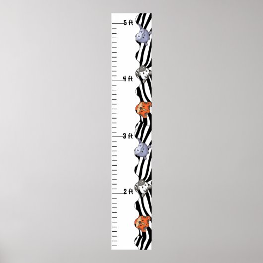 Jungle Animals Zoo Wachstumsdiagramm Poster (Vorne)