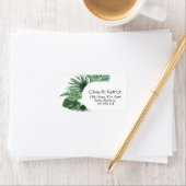 Jungle Aquarell-Blätter Rücksendeadresse Adressaufkleber (Insitu)