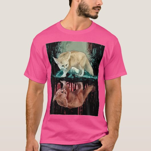 Jungle Ästhetik Fennec Fox T-Shirt (Vorderseite)