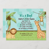 Jungle Babies - Ankündigung der Geburt (Vorne/Hinten)