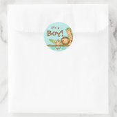 Jungle Babies Aqua Blue - Stickers (Tasche)