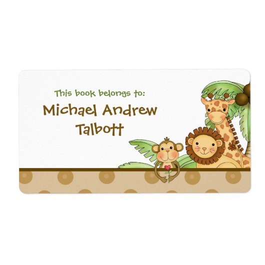 Jungle Babies - Etikett (Vorne)