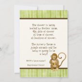 Jungle Babies, Giraffe Baby Dusche Einladung (Rückseite)