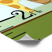 Jungle Babies Growth Chart Behielt auf 8x44! Poster (Ecke)