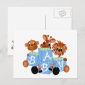 Jungle Babies Postcard Jedem Anlass Postkarte (Vorne/Hinten)