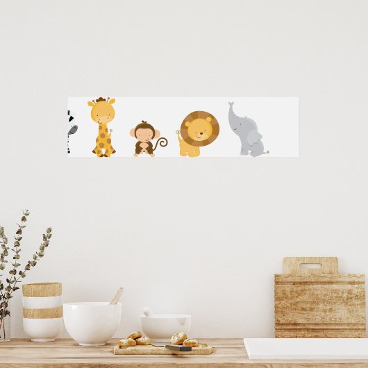 Jungle Babies Poster (Küche)