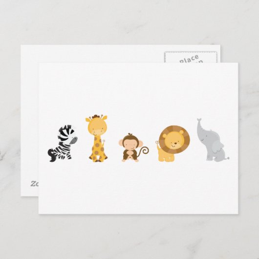 Jungle Babies Postkarte (Vorne/Hinten)