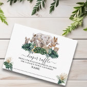 Jungle Babies Safari African Diaper Raffle Begleitkarte