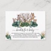 Jungle Babies Safari Afrikanische Bücher für Babyd Begleitkarte (Vorderseite)