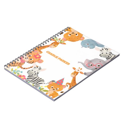 Jungle Baby Animals Notizblock (Linke Seite)