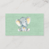 Jungle Baby Animals Showdiaper Raffle Ticket Begleitkarte (Rückseite)