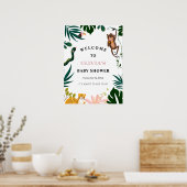 Jungle Baby Dusche Begrüßungszeichen Poster (Küche)