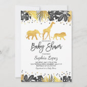 Jungle Baby Dusche Einladung Tropical Baby Dusche (Vorderseite)