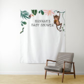 Jungle Baby Dusche Hintergrund Wandteppich (Beispiel)