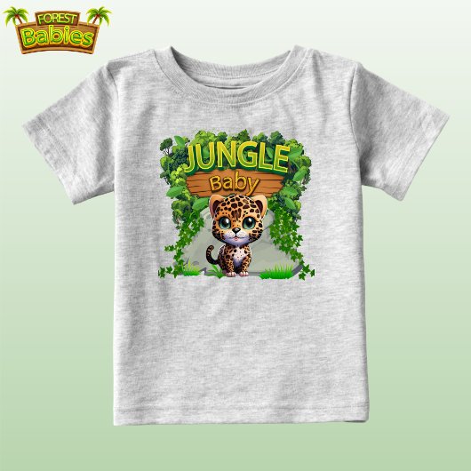 Jungle Baby Leopard, Niedlich Wildlife Kitty Cat � Baby T-shirt