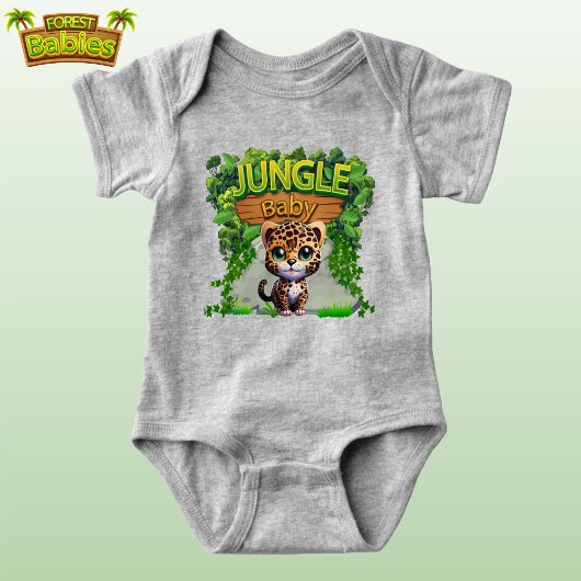 Jungle Baby Leopard, Niedlich Wildlife Kitty Cat � Strampler